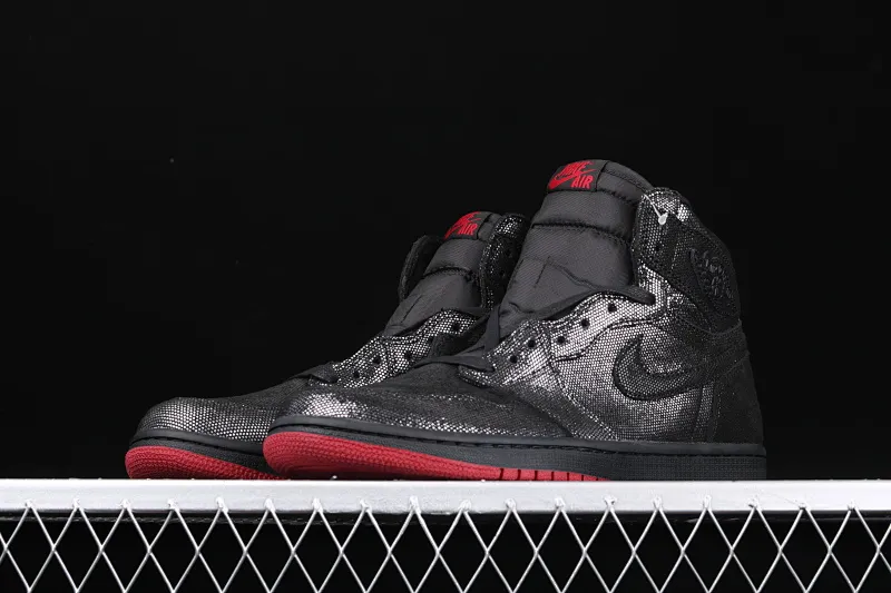 All categories Air Jordan Jordan series basketball shoes Air Jordan 1 High Air Jordan 1 Retro High OG WMNS "SP Gina" AJ1 Joe 1 Black Pearl Joint Black and Red CD7071-001